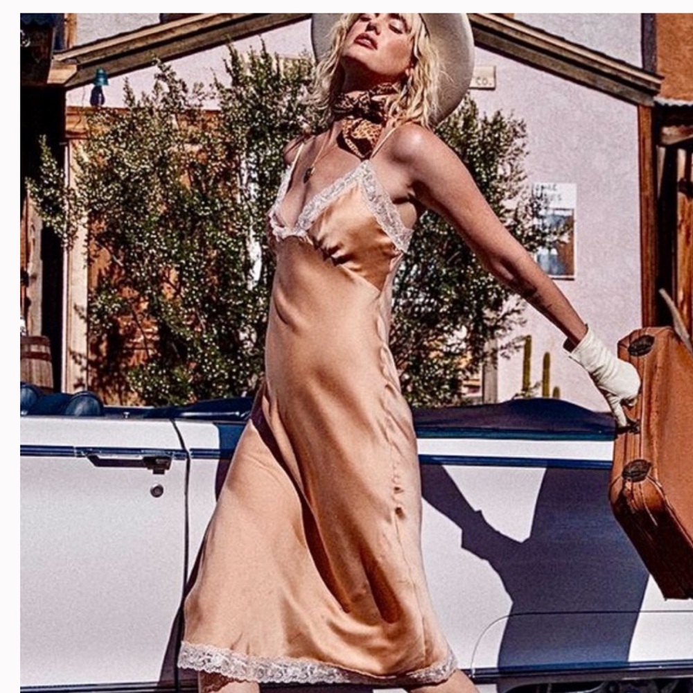 Spell & The Gypsy Wild Love Silk Midi Dress.Size S NWT